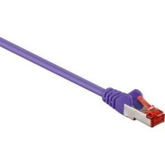 Goobay CAT 6 S/FTP CU 15m Violet - Ultra-Fast Ethernet Cable for Superior Connectivity
